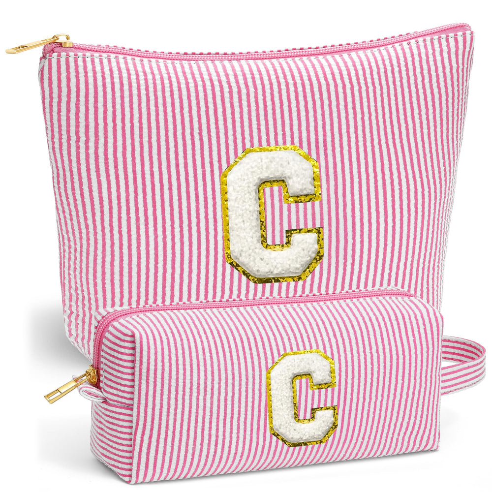 Fohufo makeup bag set shown together for travel organization and easy packing.