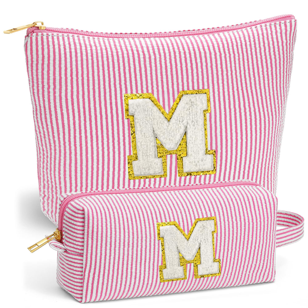 Fohufo travel makeup bag large for easy packing on trips and gym days