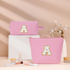 Fohufo travel makeup bag large size ideal for toiletries on the go.