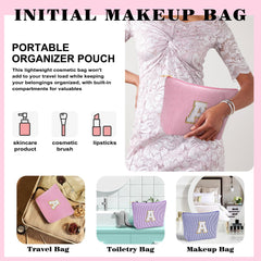 Fohufo small makeup pouch perfect for daily essentials in a purse or gym bag.