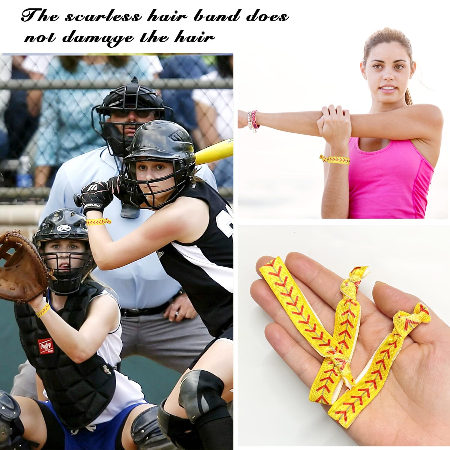 FOJOO softball hair ties packaging ready for tournaments and gifting