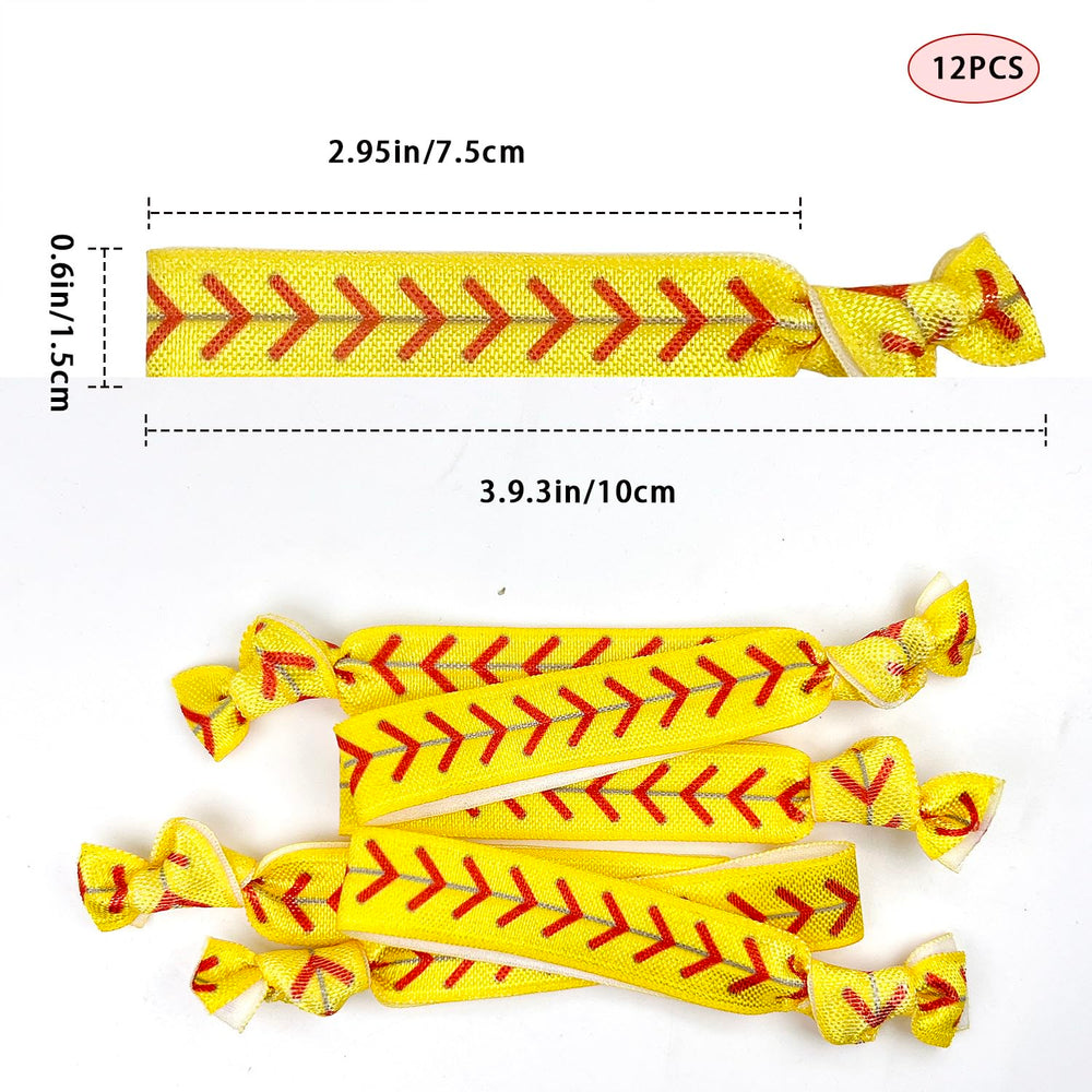 FOJOO softball hair ties ponytail closeup gentle hold
