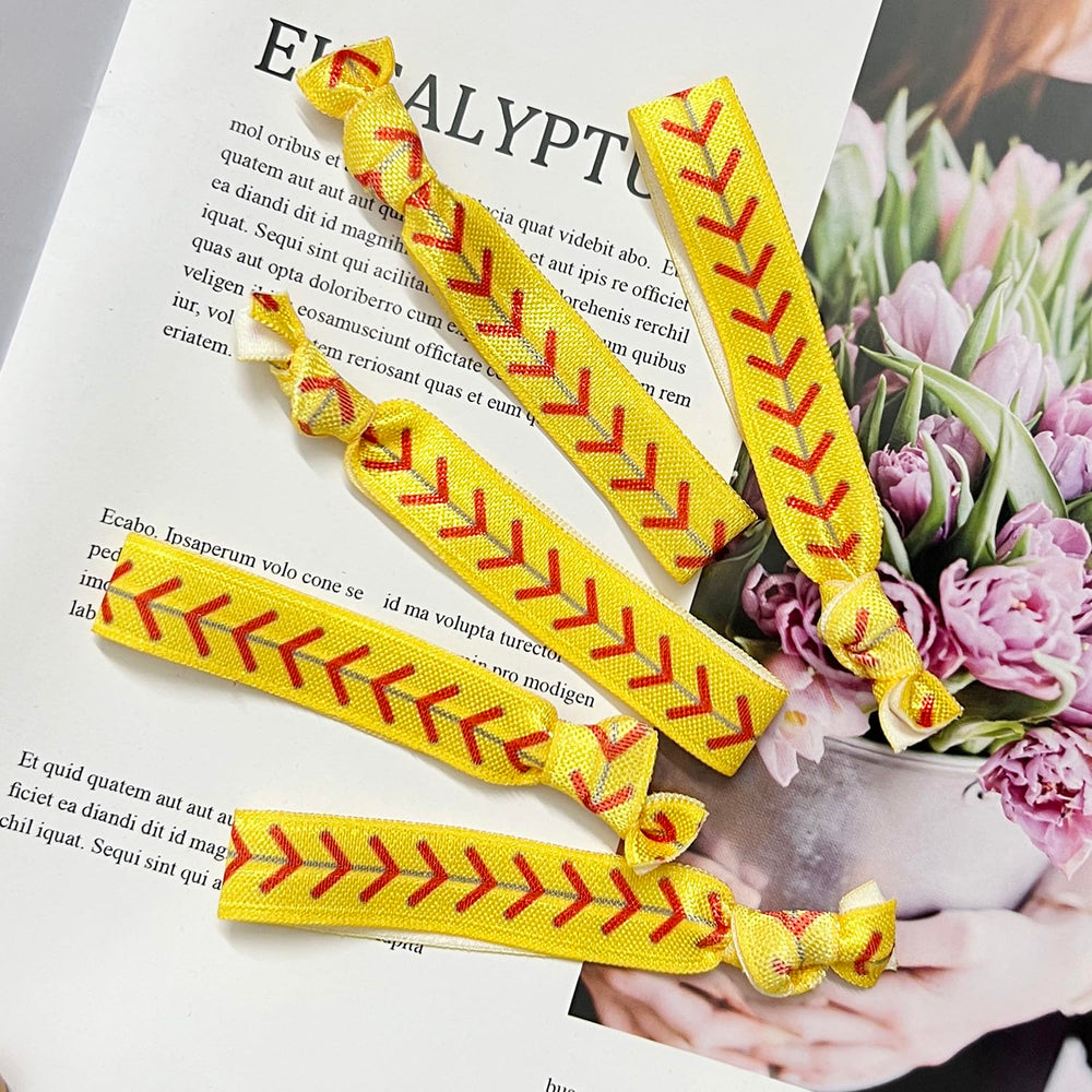 FOJOO softball hair ties team gift display party-ready spirit