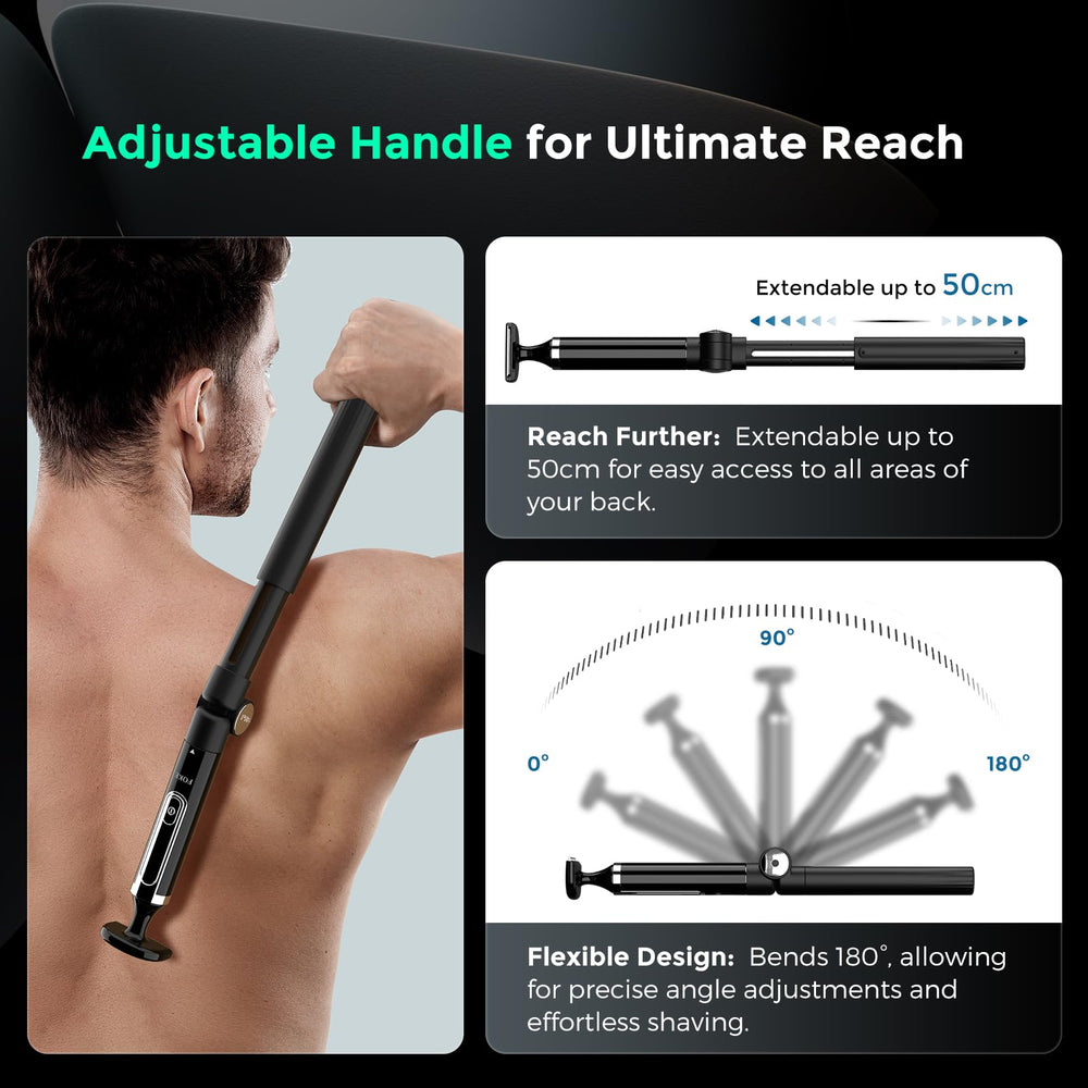FOKE back shaver safety travel lock prevents accidental activation during travel
