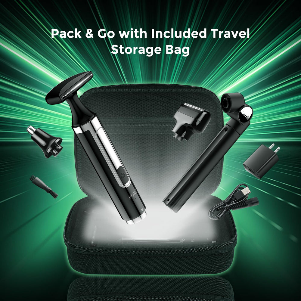 FOKE back shaver travel case keeps kit organized for travel