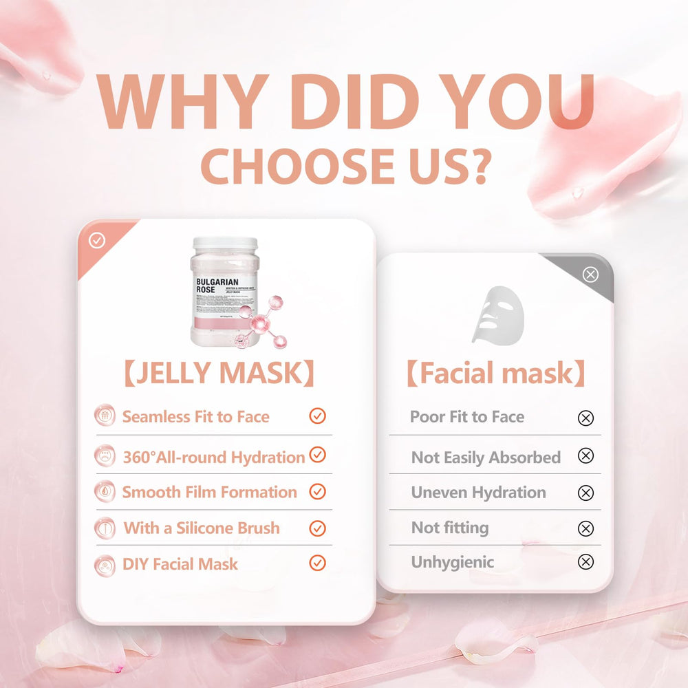 Fokiabin jelly mask with Bulgarian rose enhances scent and soothing feel.