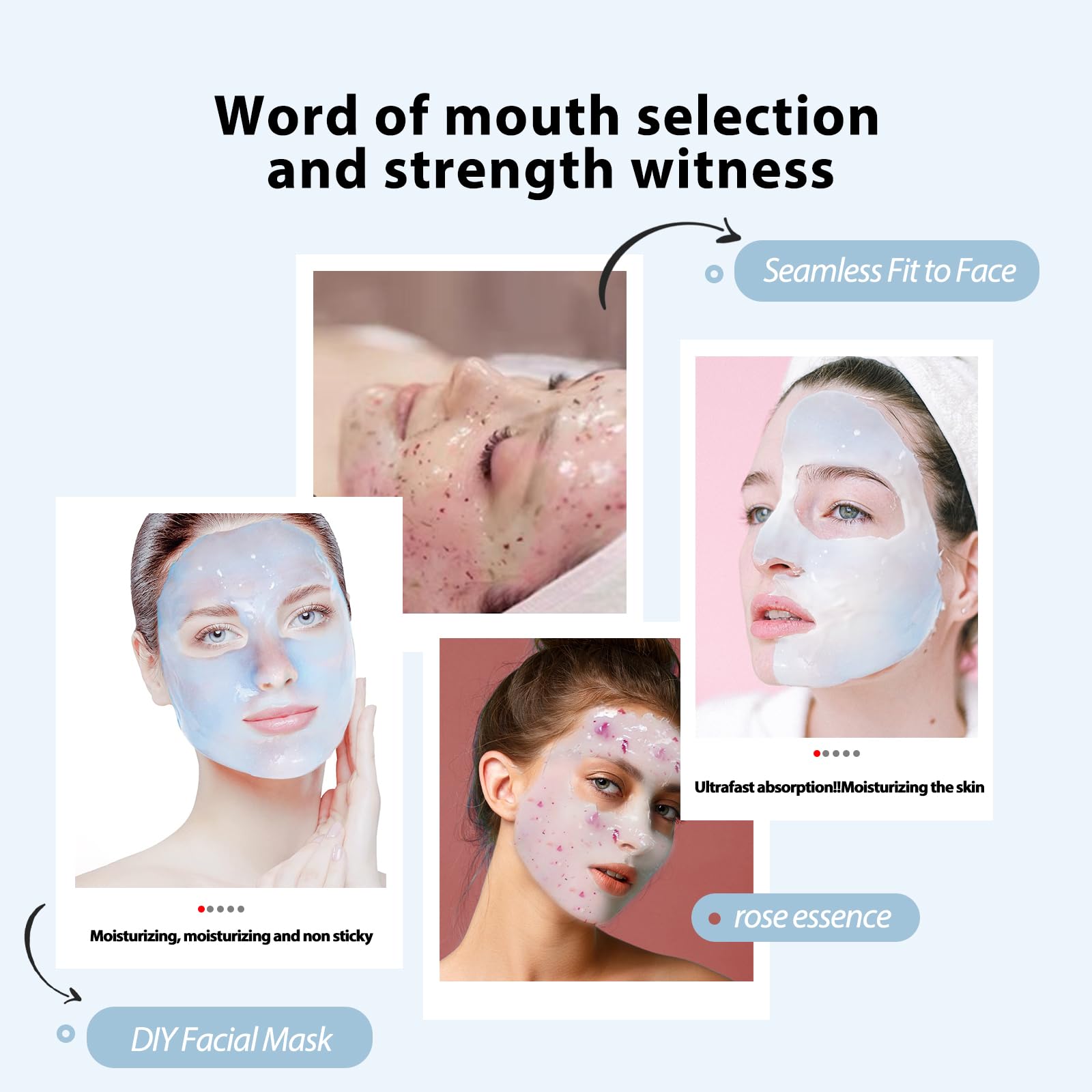 Fokiabin mask layer drying with smooth, non-slip consistency.