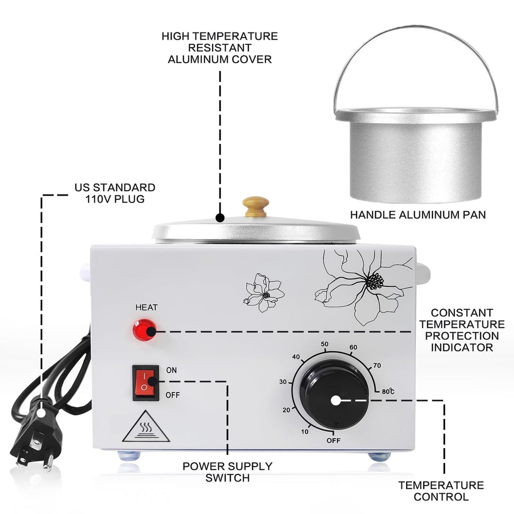 folconroad portable wax warmer white top view highlights compact countertop design