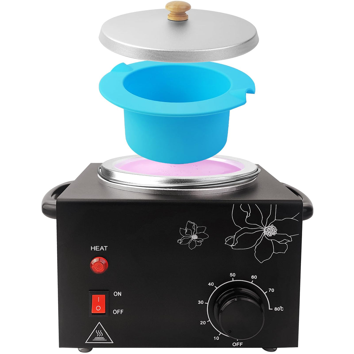 Folconroad wax warmer 600cc capacity for efficient at-home waxing sessions.