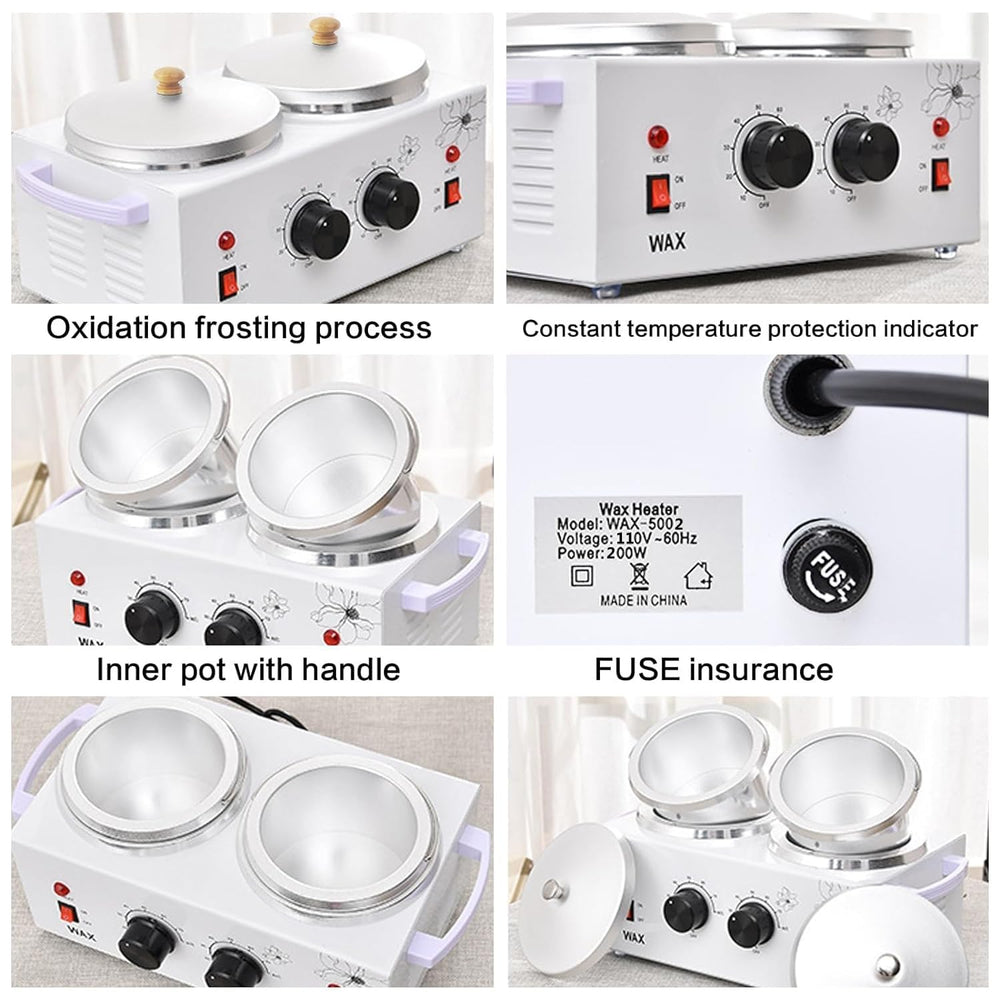 Folconroad wax warmer aluminum shell with heat-resistant handle for durable at-home use.