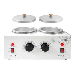 Folconroad wax warmer dual-pot top view for efficient at-home waxing setup.