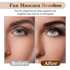 folding-angle-scalloped-lash-brush in use demonstrates effortless mascara coating on lashes