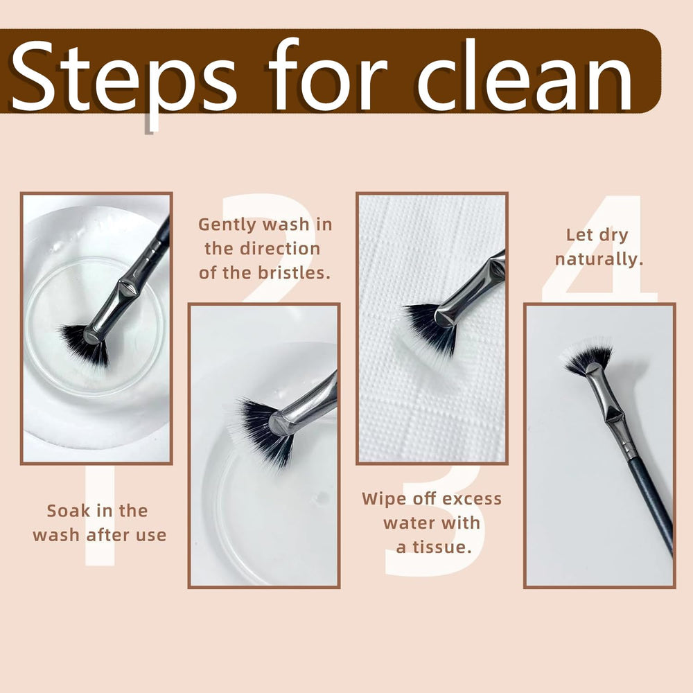 folding-angle-scalloped-lash-brush ergonomic handle provides comfortable grip