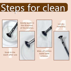 folding-angle-scalloped-lash-brush ergonomic handle provides comfortable grip