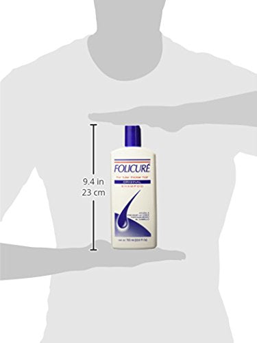Folicure Original Shampoo bottle presents parsley, nettle, basil blend.