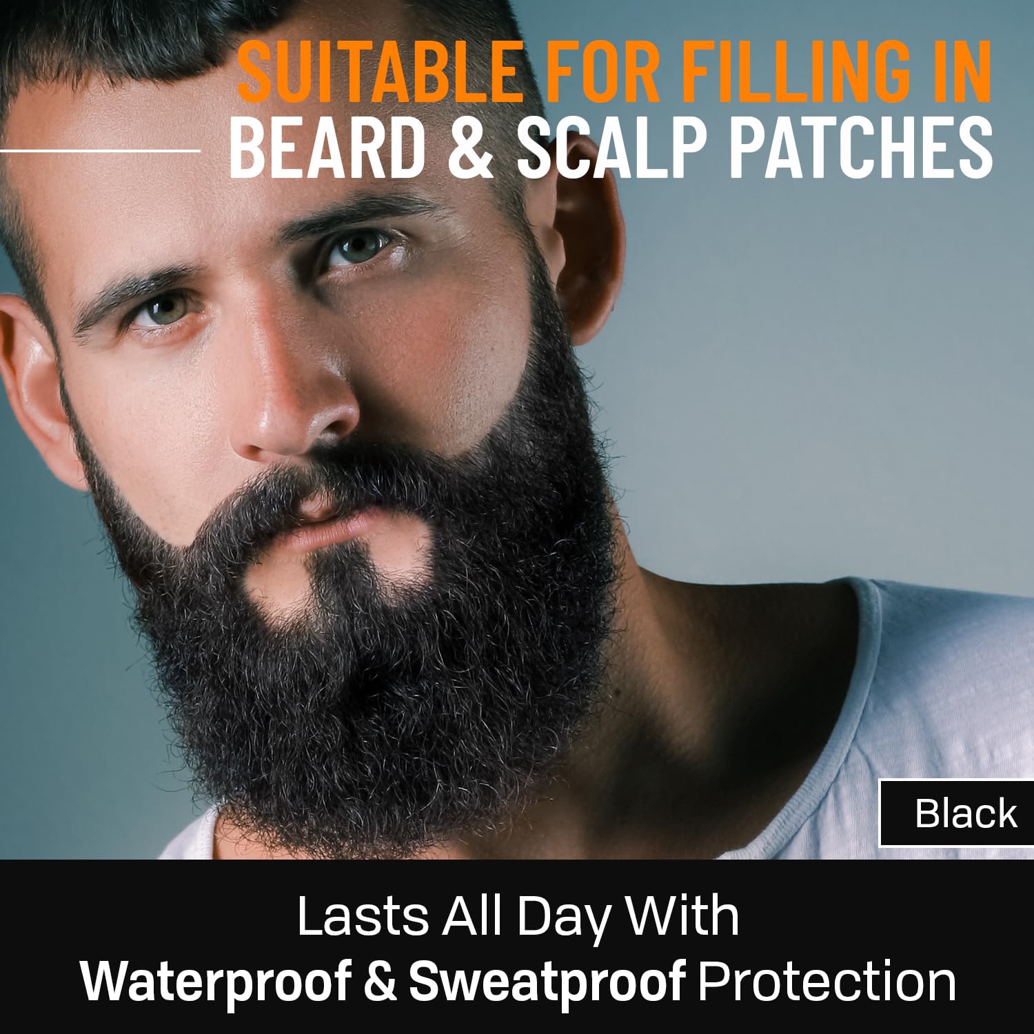Follicle Booster Beard Pen Waterproof design keeps color in place during workouts.