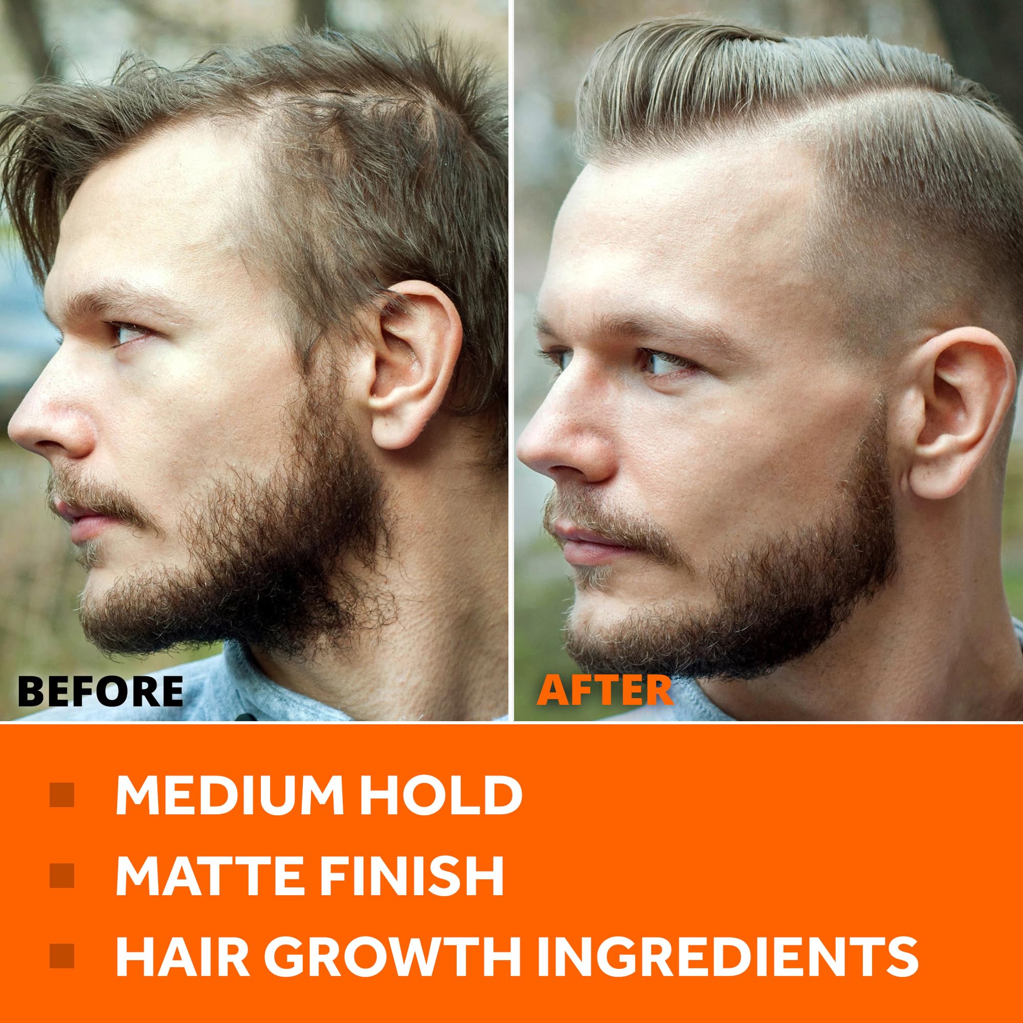 Follicle Booster pomade texture close-up emphasizing medium hold matte finish.