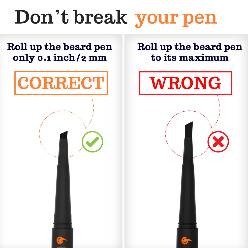 FOLLICLE BOOSTER beard-pen-filler waterproof cap demonstrates sweat-proof hold for long-lasting coverage during workouts