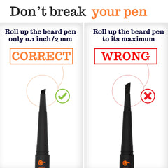 FOLLICLE BOOSTER beard-pen-filler waterproof cap demonstrates sweat-proof hold for long-lasting coverage during workouts