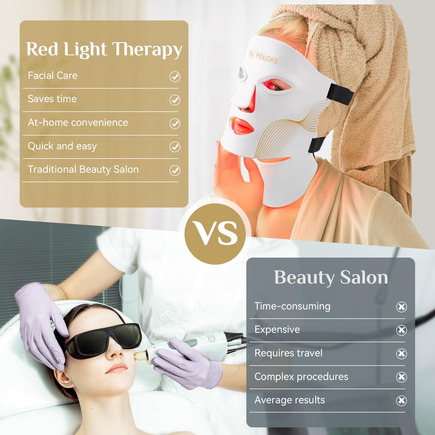 FOLOKE mask designed for use in dim, relaxing indoor settings.