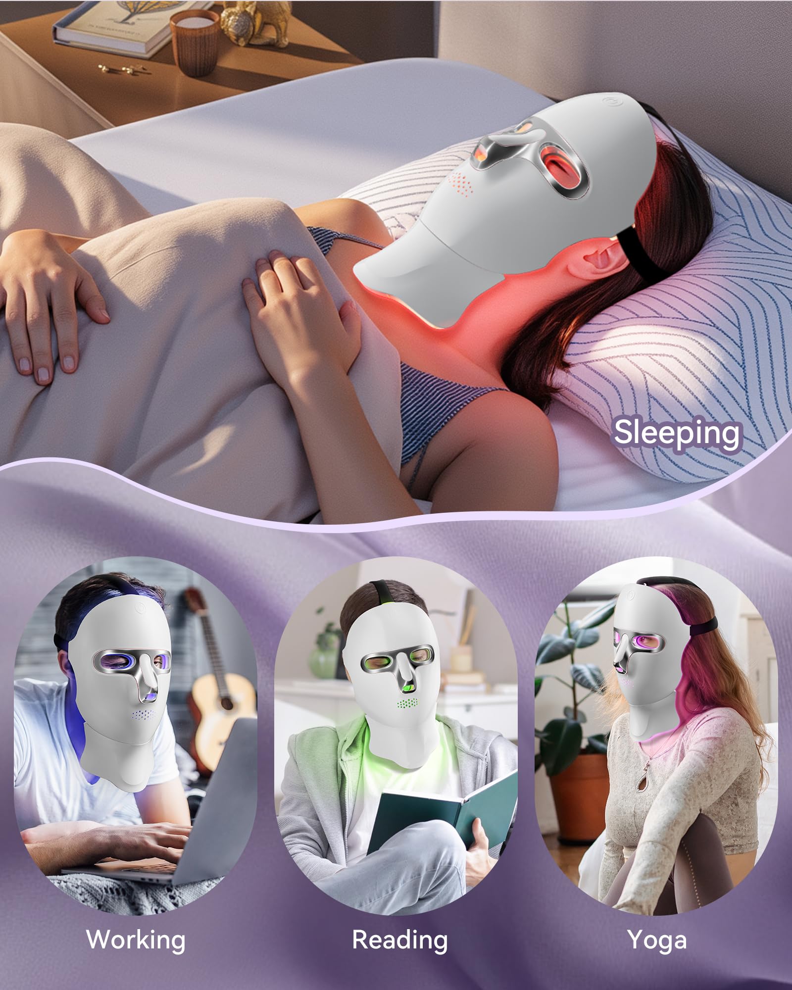 FOLOKE face and neck light therapy may improve texture and glow