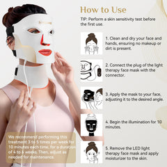 FOLOKE mask interior and exterior silicone surfaces touch the skin gently.