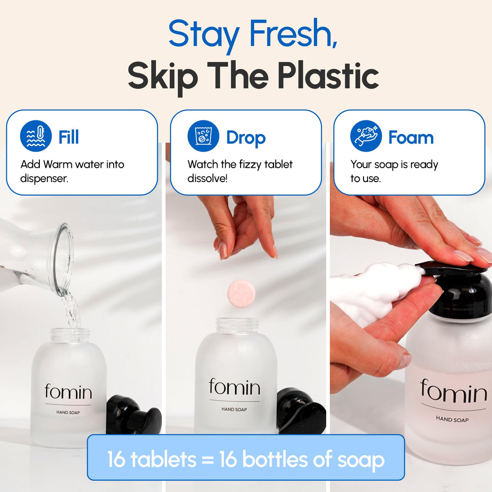 Fomin recyclable packaging supports sustainable hand care with compostable options.