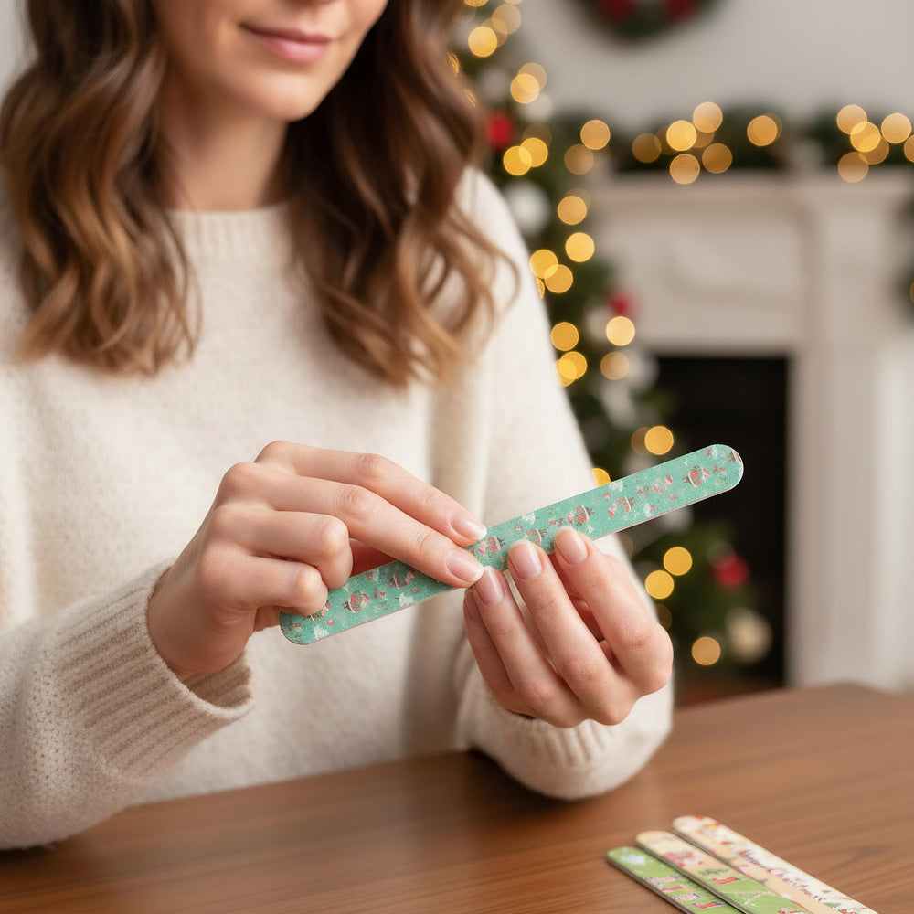 FOMIYES holiday nail care tools with seasonal styling.
