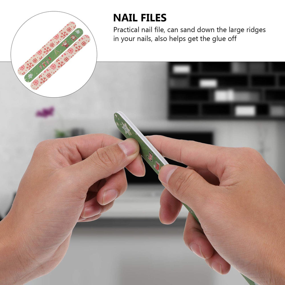 FOMIYES nail files suitable for acrylic nails and extensions.
