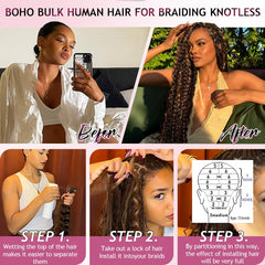 FONFUNY no-short-hair shedding-free design simplifies beginner-friendly braiding.