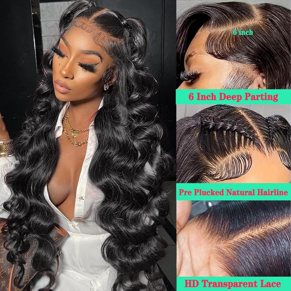 Fongly 200-density lace front wig 26in provides full, bold coverage.