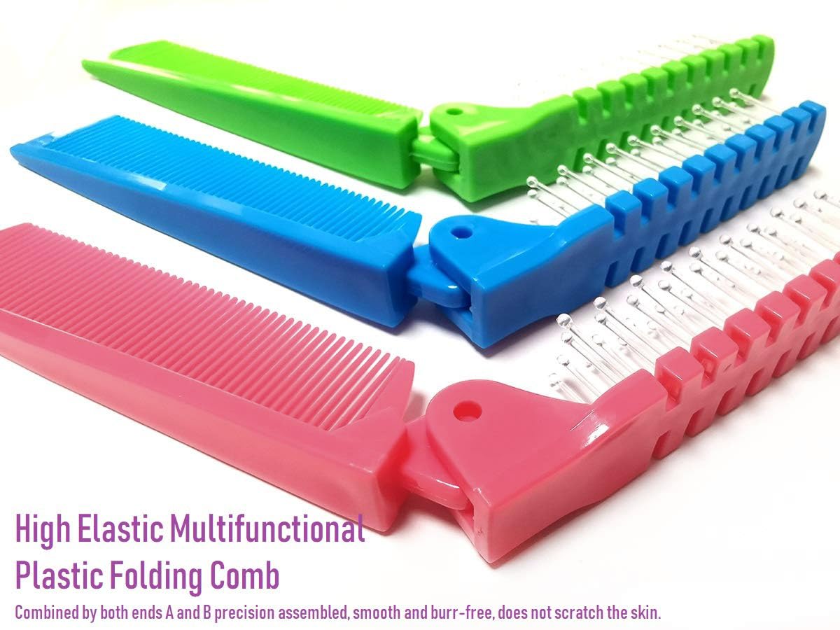 FonteeUS fine-tooth pocket comb provides gentle detangling with anti-static teeth.