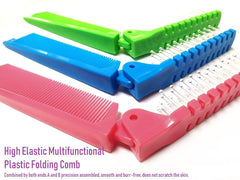 FonteeUS fine-tooth pocket comb provides gentle detangling with anti-static teeth.