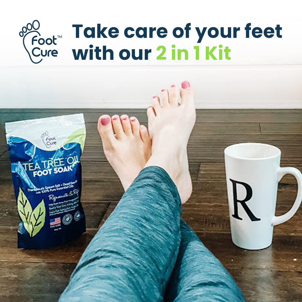 Foot Cure Pedicure ritual kit image emphasizes at-home spa experience.