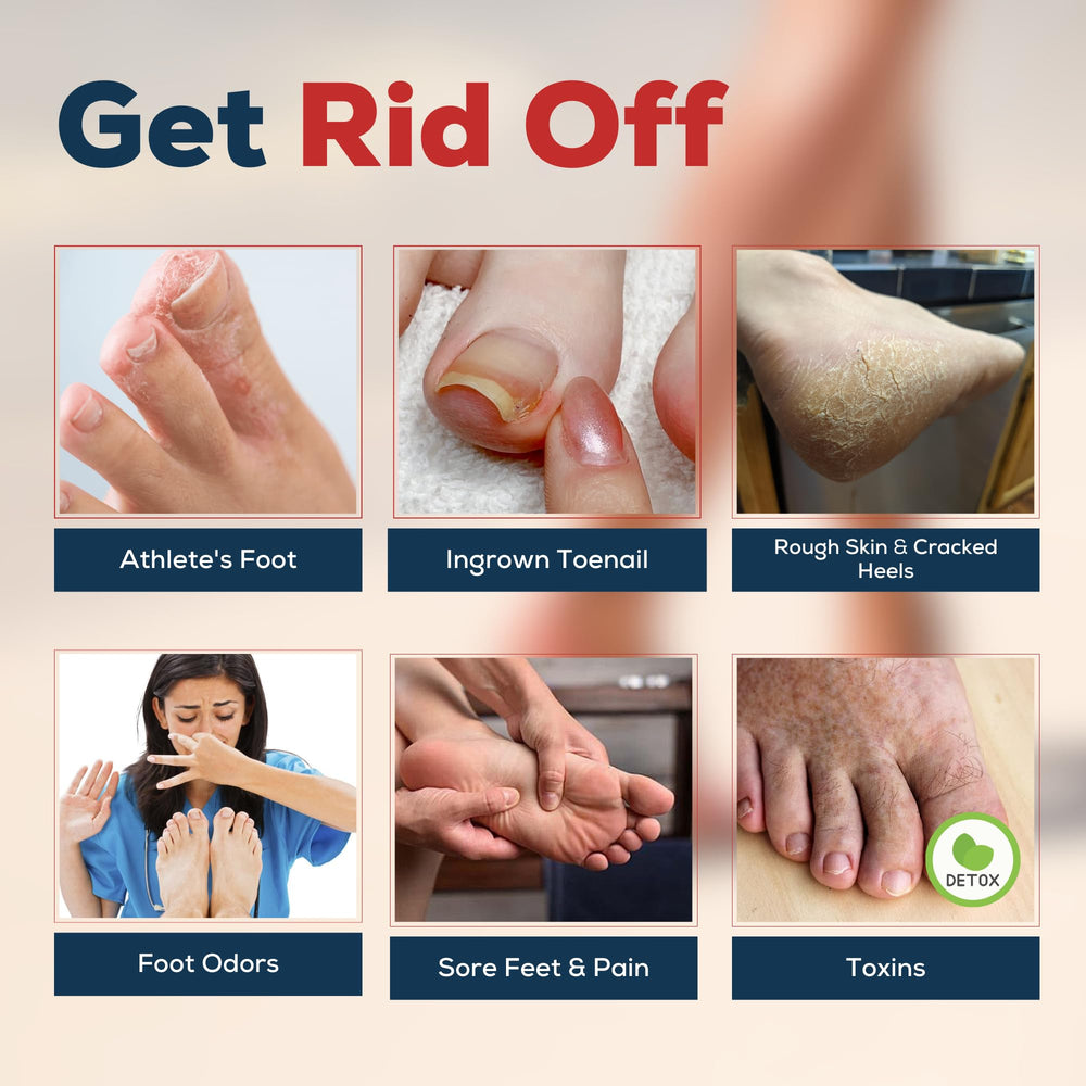 FOOT CURE soft-feet-before-after illustrates skin-softening effects from regular soaks.