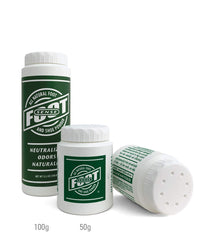 Foot Sense travel-size jar inside gym bag, convenient for on-the-go freshness