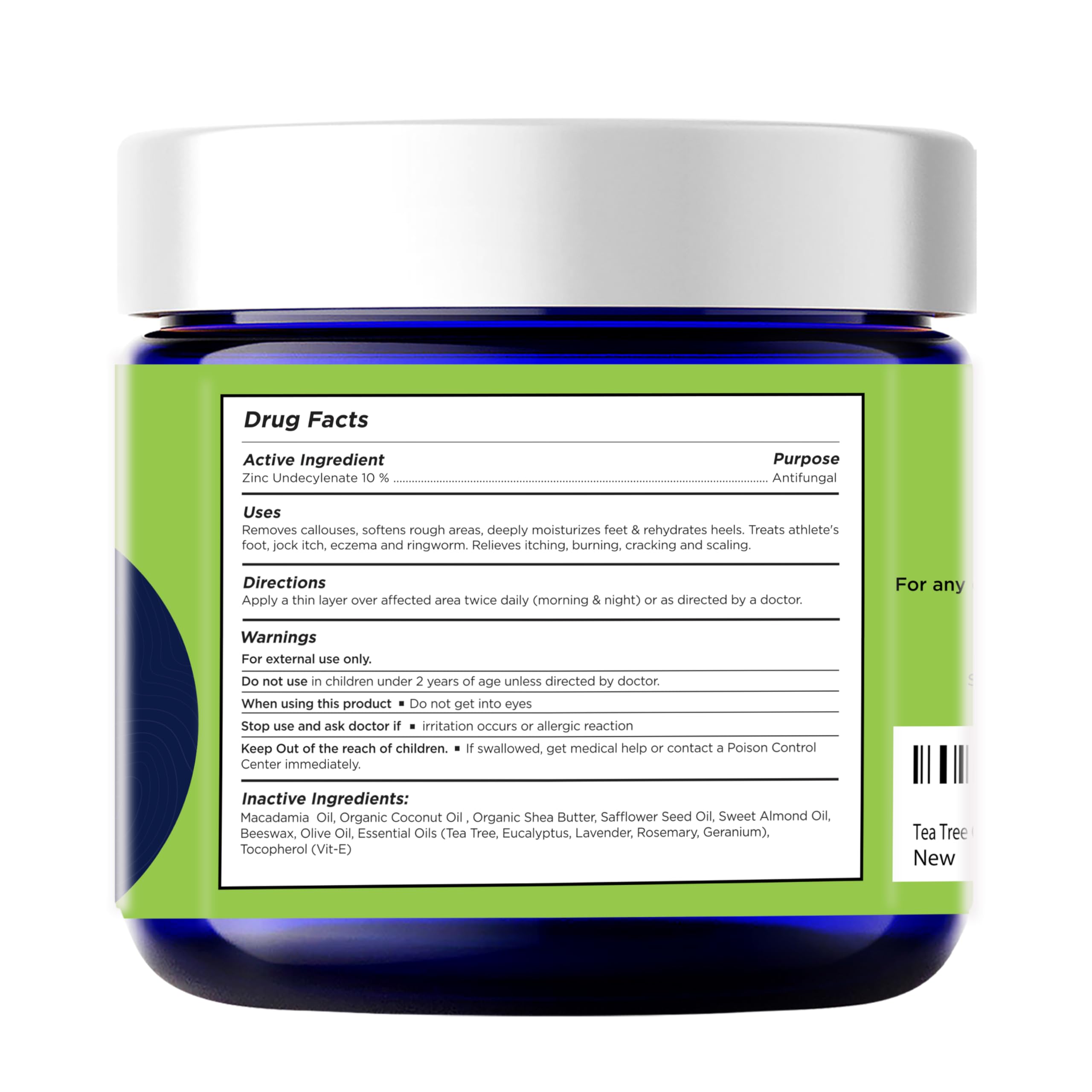 FOOT CURE Tea Tree Oil Balm enhances your foot spa care.