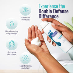 Footlogix DD Cream Mousse foam closeup highlights airy texture and quick absorption.