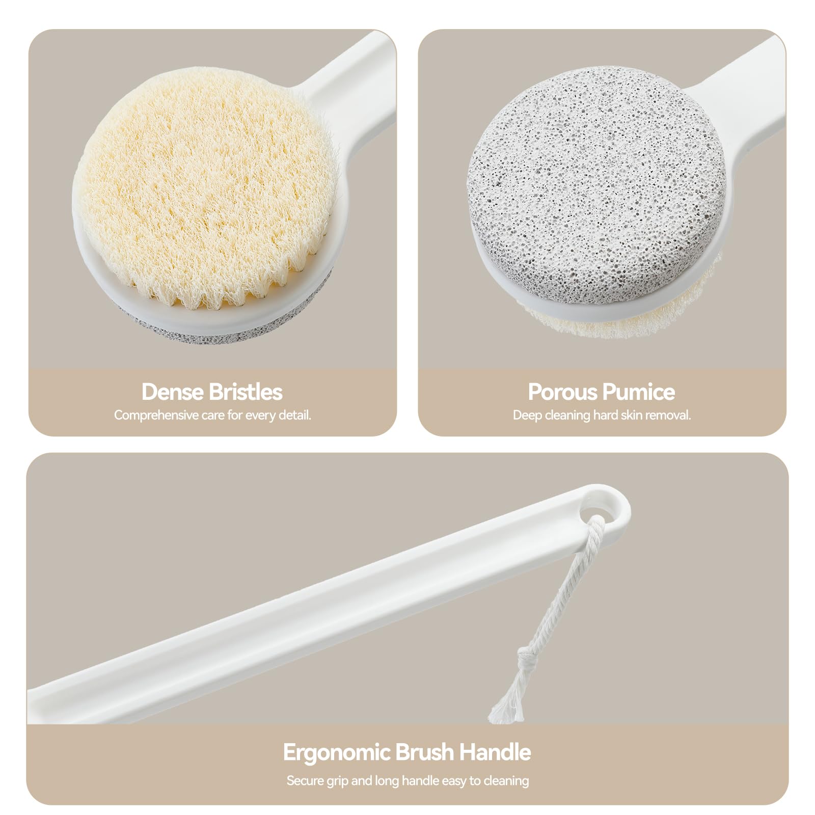 Foot Pumice Stone 2-in-1 for versatile wet and dry foot care.