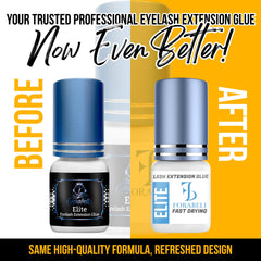 Forabeli Elite lash glue offers up to 7 weeks of retention for durable lash sets.