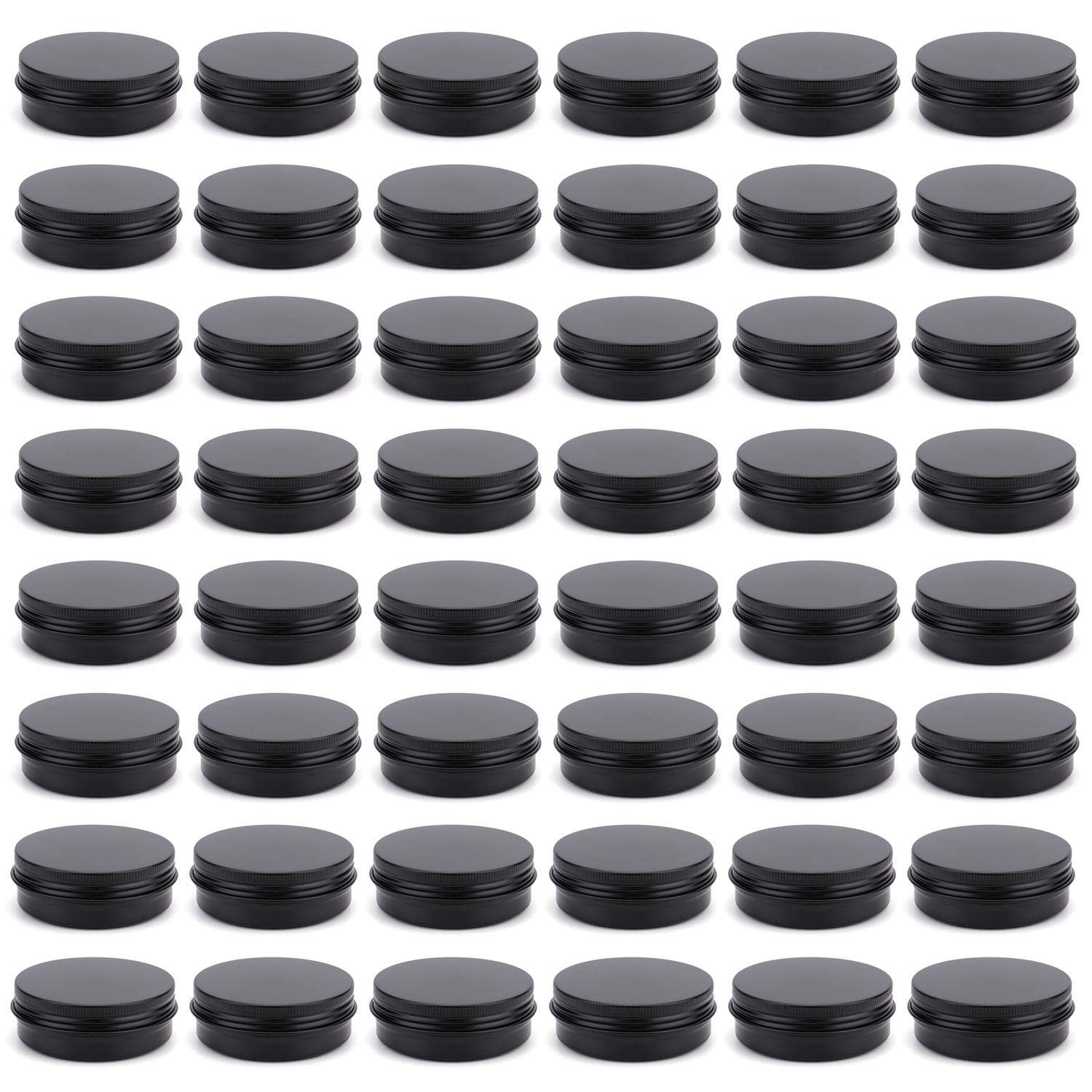 Foraineam 48-pack 2oz round tin with screw lid for travel-ready storage