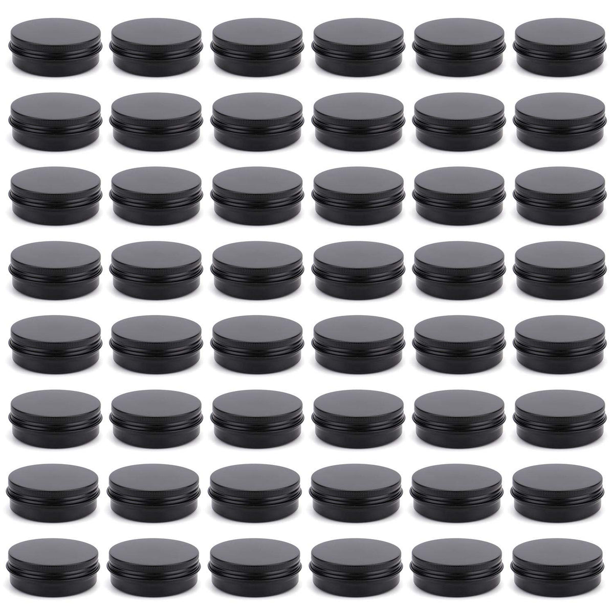 Foraineam 48-pack 2oz round tin with screw lid for travel-ready storage
