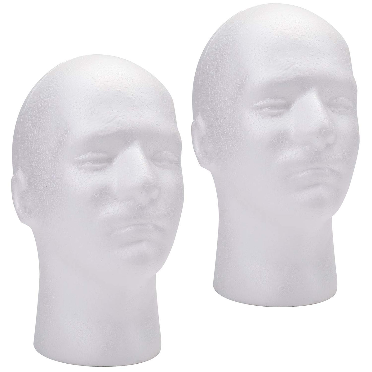 Foraineam 11-inch male foam head for wig displays with stable clamp compatibility.