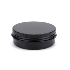 Foraineam matte black tin lid closeup highlighting secure screw-top closure