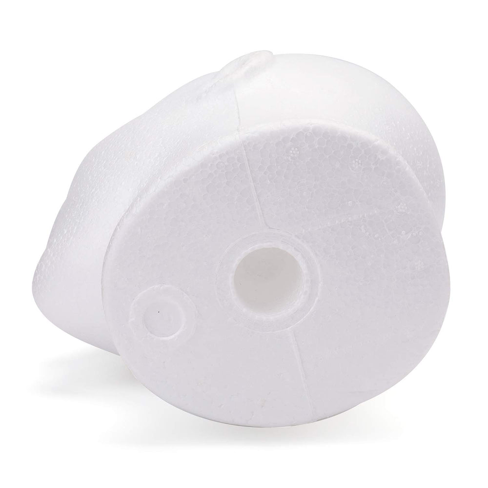Foraineam compact foam head ideal for travel-ready wig display and storage.