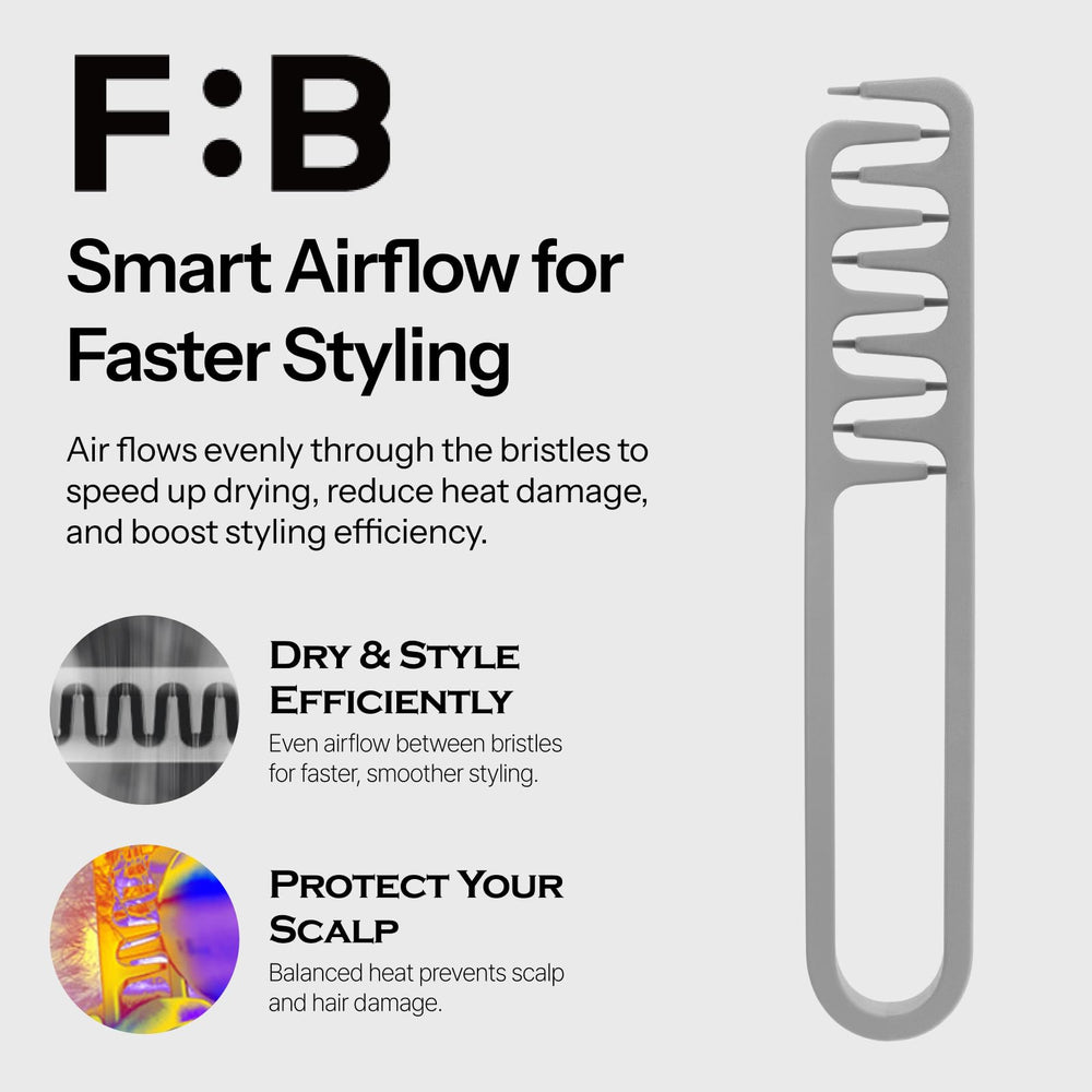 FORBEAUT Shadow Men's Styling Hair Brush front volume boost for bold daytime styles