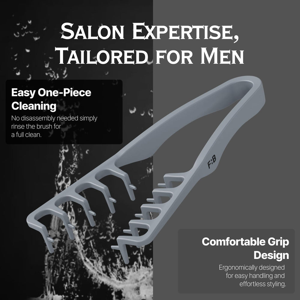 FORBEAUT Shadow Men's Styling Hair Brush texture expression for defined, natural-looking hair