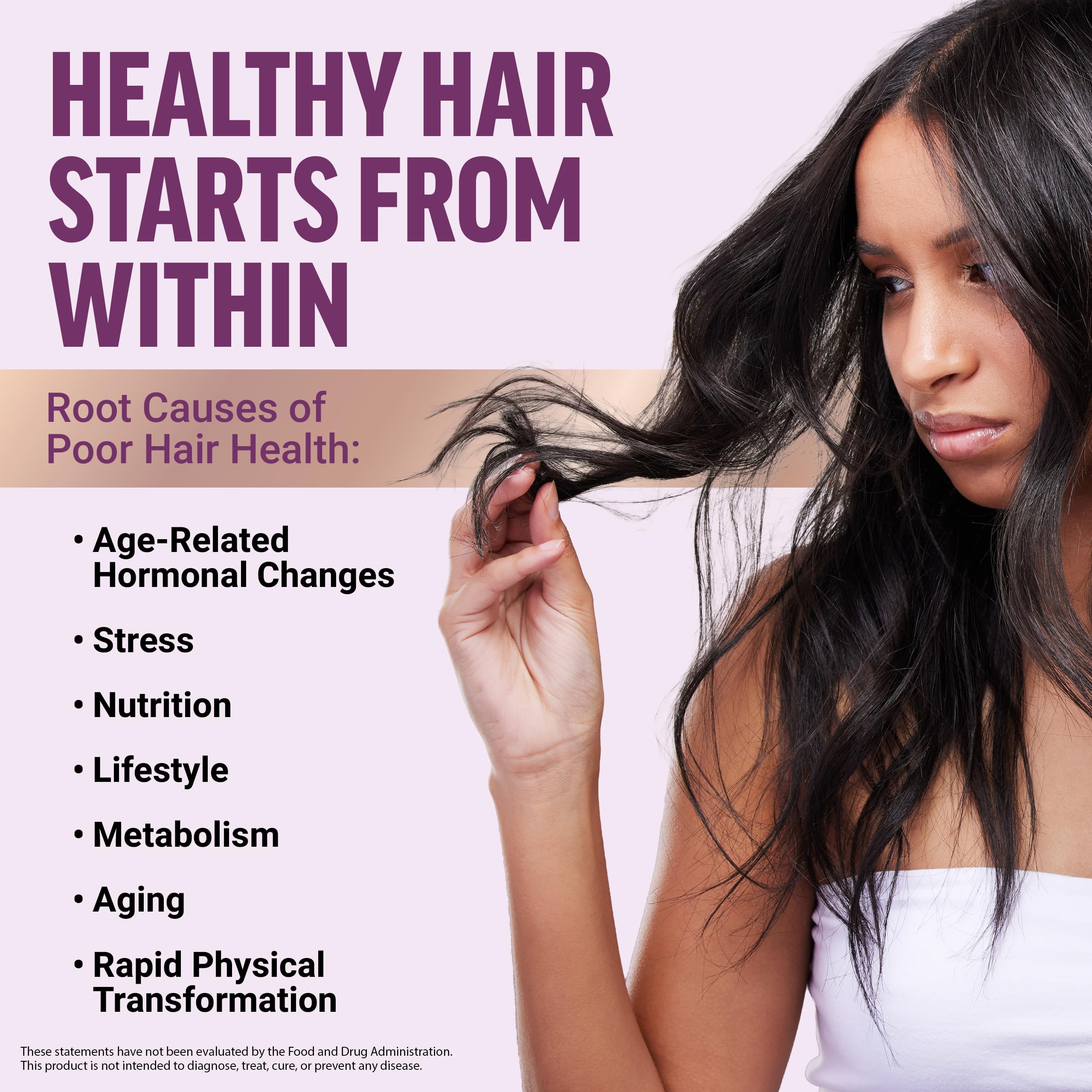 Force Factor illustrative before-and-after hair thickness concept benefit