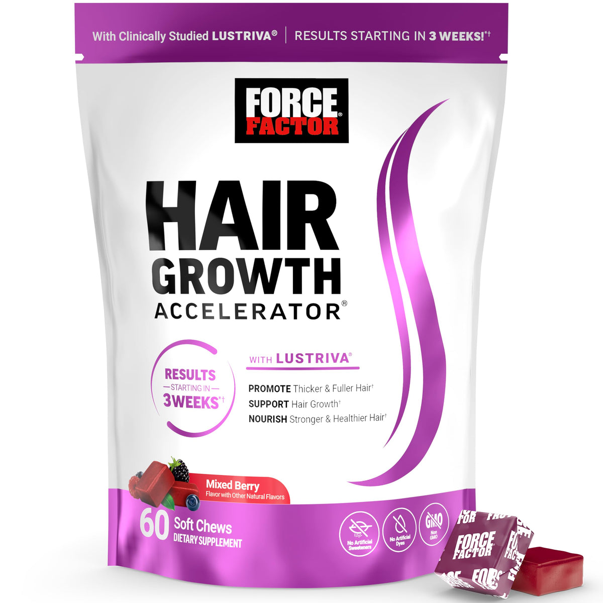 Force Factor front packaging showing product benefits and branding