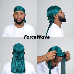 ForceWave 360-wave durag in use aiding wave formation